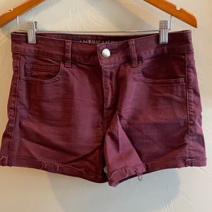 Maroon American Eagle Shorts